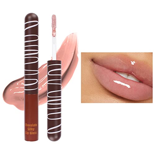 Xiahium The Lip Bar Блясък за устни Шоколадова Глазура За устни и Овлажняващ Силен Хидратиращ Нелипкий Орган Воден Лек Ефект