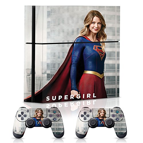 Геймпад Gear WB Supergirl City, Официалната конзола и Комбиниран набор от скинове за контролер - PlayStation 4