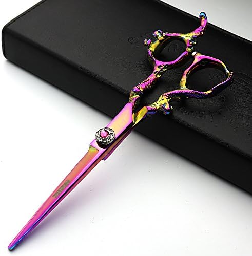 Японски 6-инчови инструменти за стайлинг на коса във фризьорски салон, ножици за рязане + Филировочные ножици с изображение