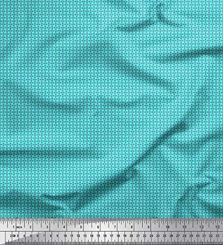 Памучен трикотажная плат Soimoi с триъгълен принтом, шевна плат с ширина 58 см