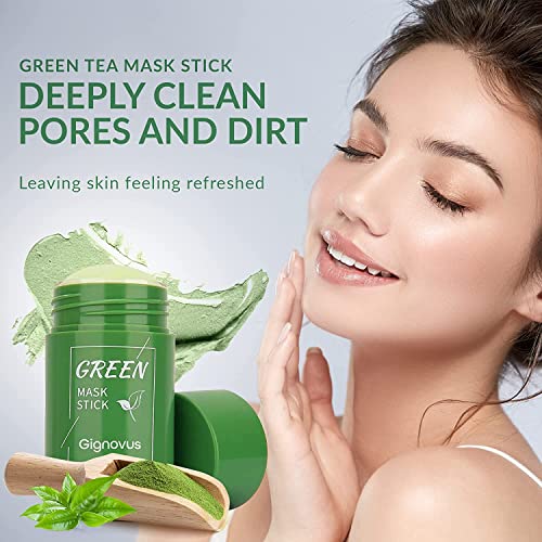 Маска за лице-стик от зелен чай, Маска-стик за дълбоко почистване от зелен чай, Зелена маска-Стик за черни точки и