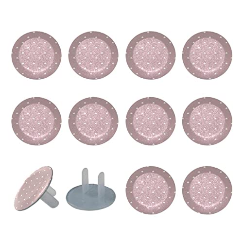 Облак от розови покрива за контакти, 12 опаковки - Защитни капачки за контакти, за деца – Здрави и устойчиви