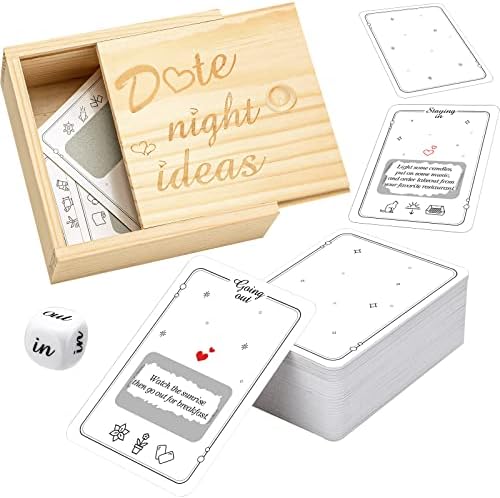 100 Идеи за срещи на двойки, Игри за двойки, Романтични Идеи за Срещи на двойки, Дървена Кутия за Идеи за