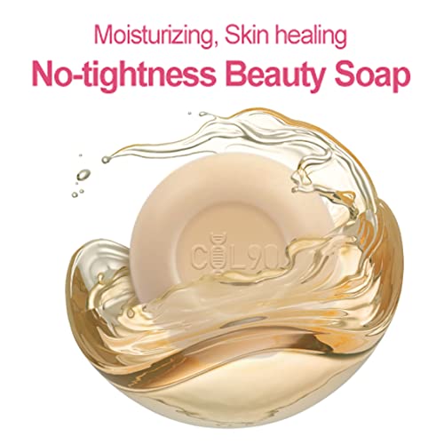 Корейското сапун col90 Beauty с мехурчета по-малък размер, По-мощна Дълбоко Почистване за лице и тяло, Шоколад 100 g x 10 (За