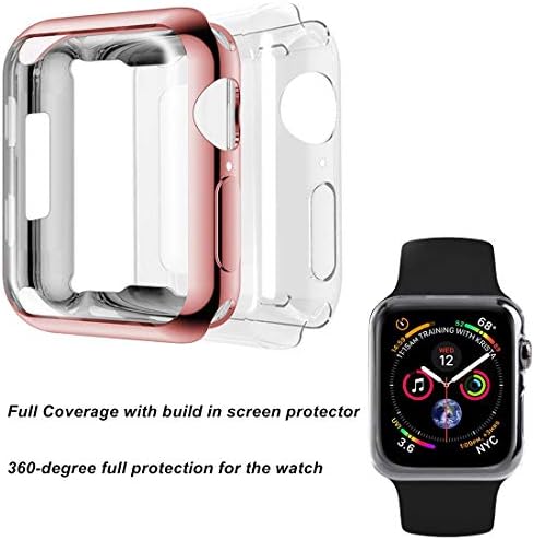 Wolait е Съвместим със защитно фолио за дисплея на Apple Watch 44 мм, iwatch SE / Series 6/5/4 [2] Универсален прозрачен защитен
