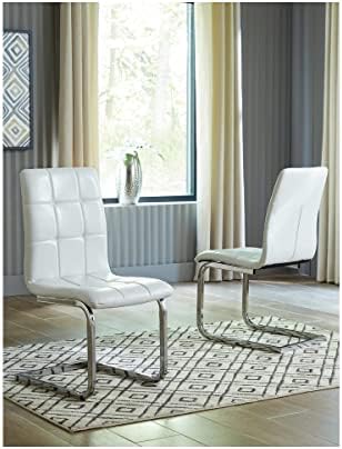 Корпоративна дизайн от Ашли Madanere Модерна трапезария стол с тапицерия от изкуствена кожа, 4 референтна