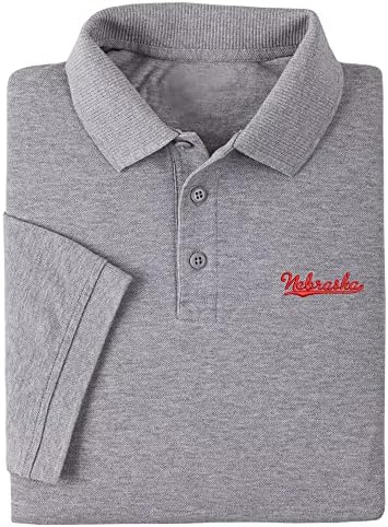 Cijia-Мъжки Ризи Поло Cijia С къс ръкав, Ежедневни Тениски С бродерия Nebraska - NE