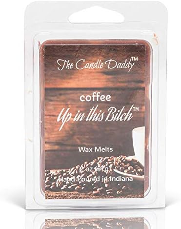 Свещ Татко Coffee Up in This Bitch с аромат на кафе - Восъчни кубчета с максимален аромат / се Топи - 1 Опаковка -2 грама