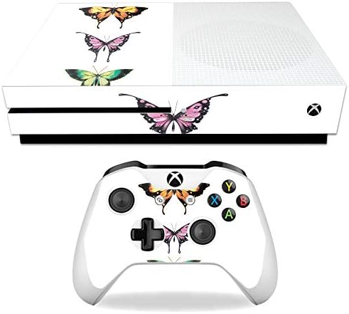 Корица MightySkins е Съвместим с Microsoft Xbox One S - Flutter by | Защитно, здрава и уникална Vinyl стикер | Лесно се