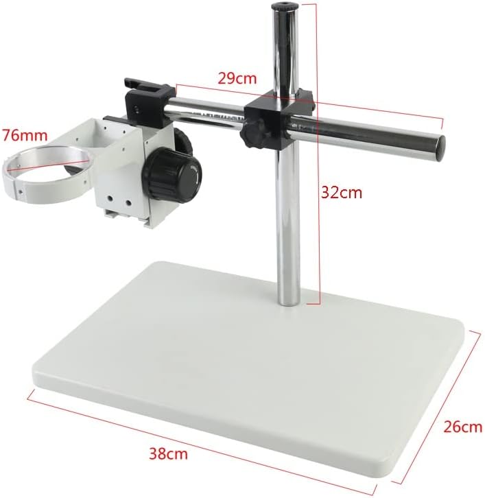 SAWQF Промишлен Бинокъла Тринокулярный микроскоп, Камера Поставка Притежателя Скоба 76 мм Универсален 360 Въртящ