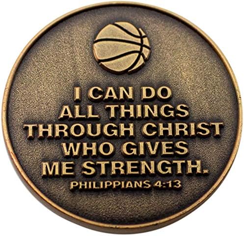 Християнската Спортна монета за Младите спортисти, за момичета и момчета, Подарък Баскетболистам или Баскетболния