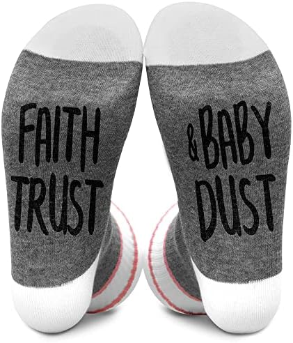 Faith Trust & Baby Прах, Подарък Чорапи за ин ВИТРО За жени, Размер на 5,5-11, Подаръци за ин ВИТРО при бременност