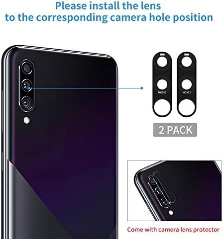 Senpinkboo 2 опаковки заменяеми стъкло за обектив на задната камера Samsung A30s с предварително зададена лепило,