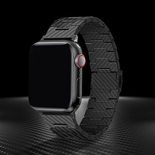 Мъжки каишка за Apple Watch изработени от въглеродни влакна Haflyer, съвместим с iWatch серия 3/4/5/6/7/8 /SE/ ULTRA,