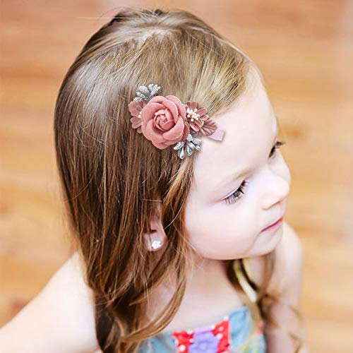 Комплект цветни заколок за коса-Cherrboll, 3 бр. аксесоари с флорални лък за коса за малки момичета, подаръци за тийнейджъри
