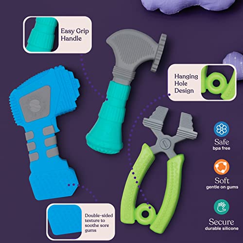 Играчки за никнене на млечни зъби Sperric за деца от 0-6 месеца – Силиконови играчки за никнене на млечни зъби - Комплект детски