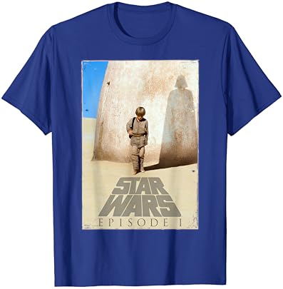Междузвездни войни Призрачная заплаха Анакин Плакат Графична Тениска Тениска