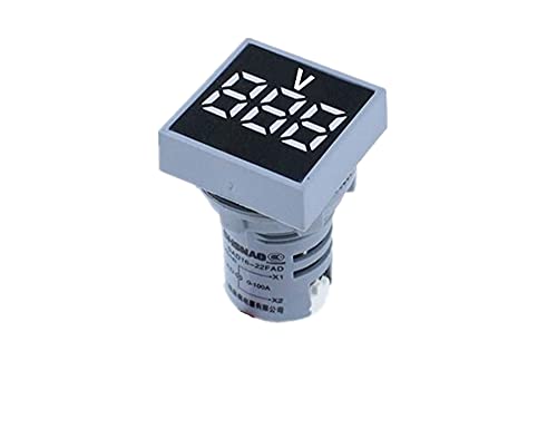 GEAD 22 мм Мини Цифров Волтметър Квадратен ac 20-500 В Волта Тестер за напрежение на електромера Led Лампи Дисплей