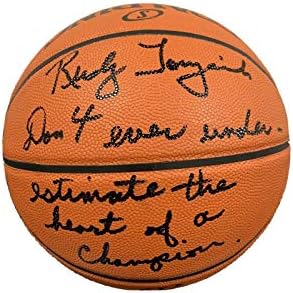 Руди Томьянович подписа (Никога не недооценивайте Шампион) Баскетболен клуб Spalding Баскетбол JSA - Баскетболни топки с