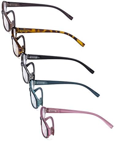 Очила за четене Eyekepper 5 В опаковка - Отличен Малки Ридеры за четене за жени +2.50