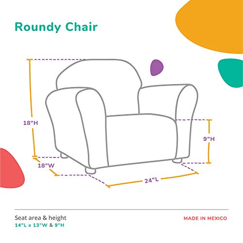 Детски стол KEET Roundy, Комбиниран стол с калъф, Кафяв
