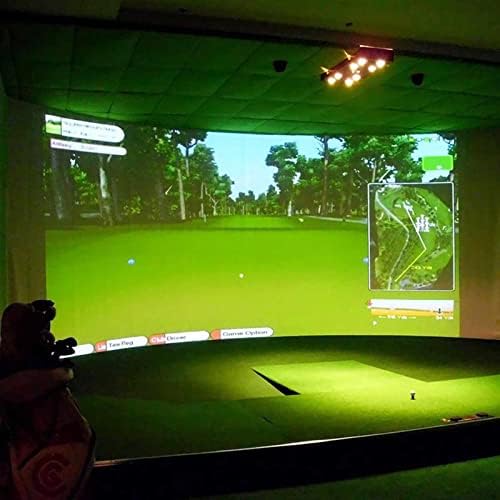 WENLII Симулатор на топка за голф в Шок дисплей Прожекционен Екран Вътрешен Материал от бяла кърпа За упражнения в голф Цел за голф (Размер: 300X300 см)