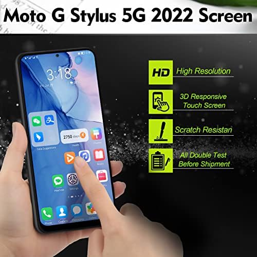 Цветен дисплей за Motorola Moto G Stylus 5G 2022 XT2215 XT2215-1 XT2215DL 6,8Подмяна на екрана LCD сензорен
