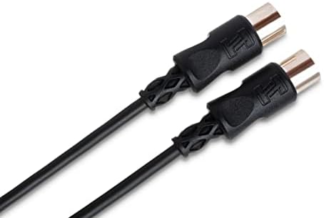 5-Пинов кабел Hosa MID-320BK от DIN до 5-за контакт на DIN MIDI, 20 Метра