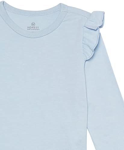 HonestBaby/ Модни Тениски с дълъг ръкав от Органичен памук Унисекс, Комплект от 3 теми