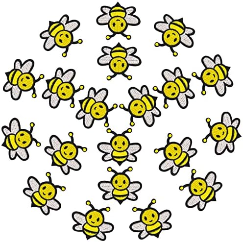 20 Броя Ивици с бродерия на Пчелите, Ивици във формата на Пчела, Sew Ивици Сладък Аппликацией, Ленти за Чанти, Сака, Дънки,