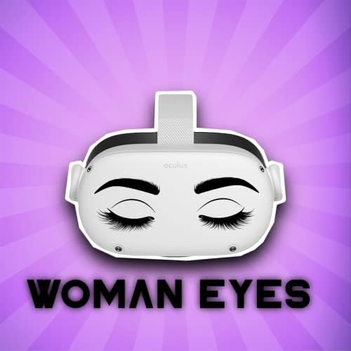 Затворените очи на жената - Oculus Quest 2 - Стикери - Черен