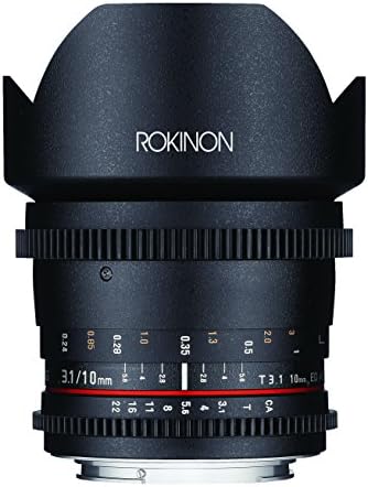 Широкоъгълен обектив Rokinon DS10M-NEX 10mm Т3.1 Cine за фотоапарати със Сменяеми обективи на Sony Alpha E-Mount
