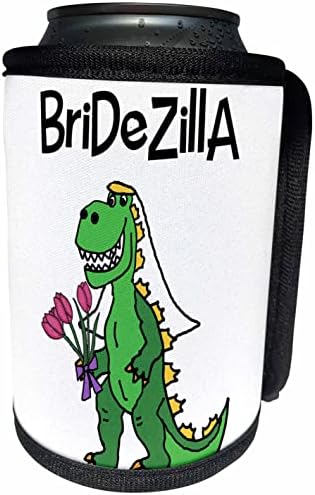 3dRose Забавно Сладко Бридезилла Булка, Сватбената Сатира за младоженци. - Опаковки за бутилки-охладители