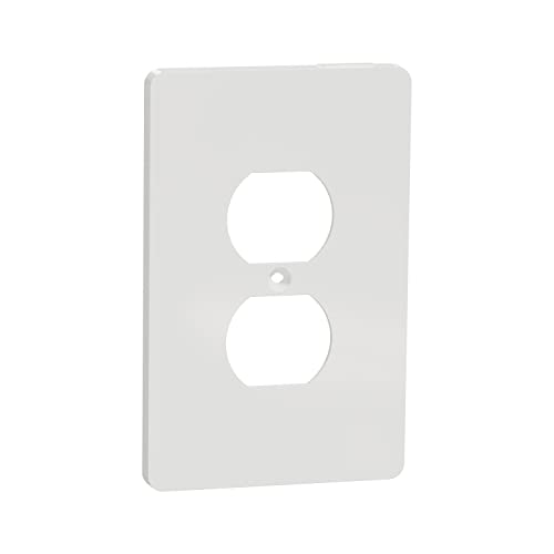 Стенни изход серия Square D X 1 Комплект среден размер Плюс две нива, Матово бяла (SQWS422011WH)