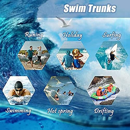 Bmisegm Летни Шорти за Плуване Мъжки Забавни къси Панталони 3D с по-Голям Размер Спортен Разпечатки За Почивка Мъжки