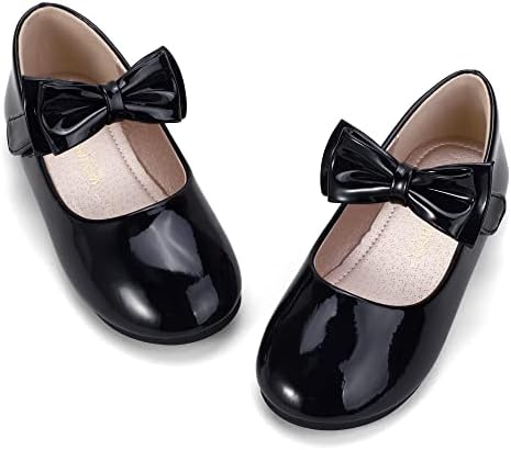 Hehainom/Модел обувки с цветя Модел за Малки Момичета, балет апартаменти Принцеса Мери Джейн с Лък и Заряди за