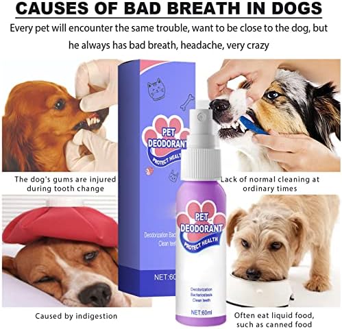 MAXTANG Спрей За почистване на зъбите на домашни любимци, Ароматично и Вода За уста за кучета, Спрей за почистване