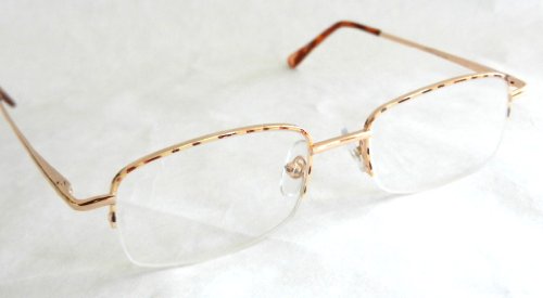 Очила за четене Magnivision + 1,75 в черепаховой златен тел в 1/2 рамки с кутия пролетта на електрически вериги