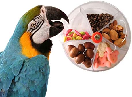 Птица Креативна Ясла Играчка Seed Храна Топката чекрък за Малки и Средни Папагали Папагал Какаду Африкански Сив