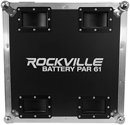 Rockville Battery PAR Pack 61 Бял (8) Акумулаторни Фенери за миене на съдове + Калъф за зареждане