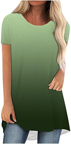 Лятна Есенна Блуза За Момичета с Къс Ръкав 2023, през Цялата Деколте Лодка, Памучен Графична Блуза за Почивка, Тениска за