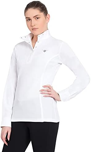 Жените риза TuffRider Kirby Kwik Dry с дълъг ръкав Show Shirt