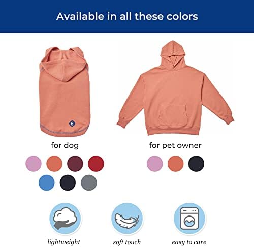 Blueberry Пет Важното е Мека и удобна hoody с качулка за кучета от памучна смес за по-Добро Basic Кестеняво-червен цвят,