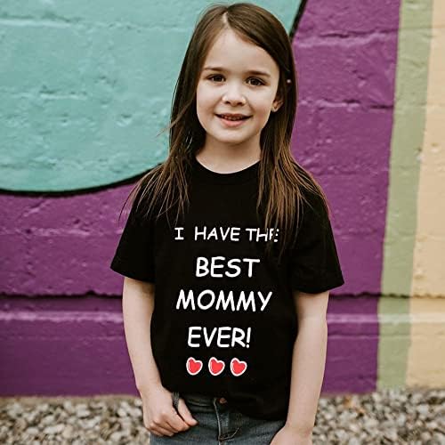 Тениска за Деня на Майката, най-Добрите Подаръци за мама, Обичам Майка Си, Летни Тениски За по-Малките Момчета и Момичета 2-8