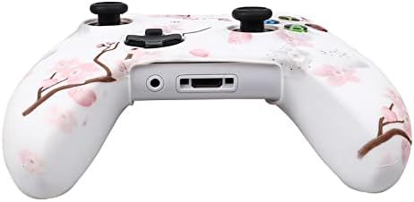 Кожата RALAN Cherry Blossoms контролера на Xbox One, силиконови защитно фолио за контролер Сакура, която е съвместима