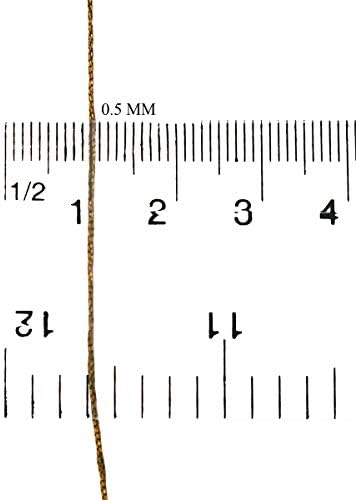Вышивальный материал-Метална нишка Zari за бродиране на античния кафяво-300 Ярда 1 ролка