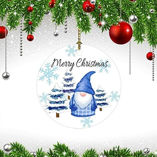 Украса На Коледната Елха Gnome MerryChristmas Ornaments2022 Цветни Снежинки Коледно Дърво Празнична Украса На Коледната