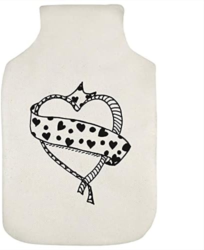 Капак за бутилки с гореща вода на Лента във формата на сърце около сърцето (HW00026870)