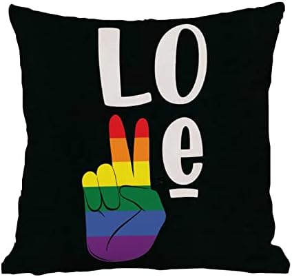 Любовта Гей ЛГБТ Гордостта на Щурм Калъфка за Свети Валентин Калъфка за възглавница ЛГБТК Дъга Гей Лесби Гордост