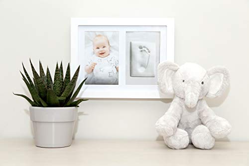 Фоторамка с принтом Kate & Baby Milo, Определени за Оттиска пръстови отпечатъци на Новороденото, Бял